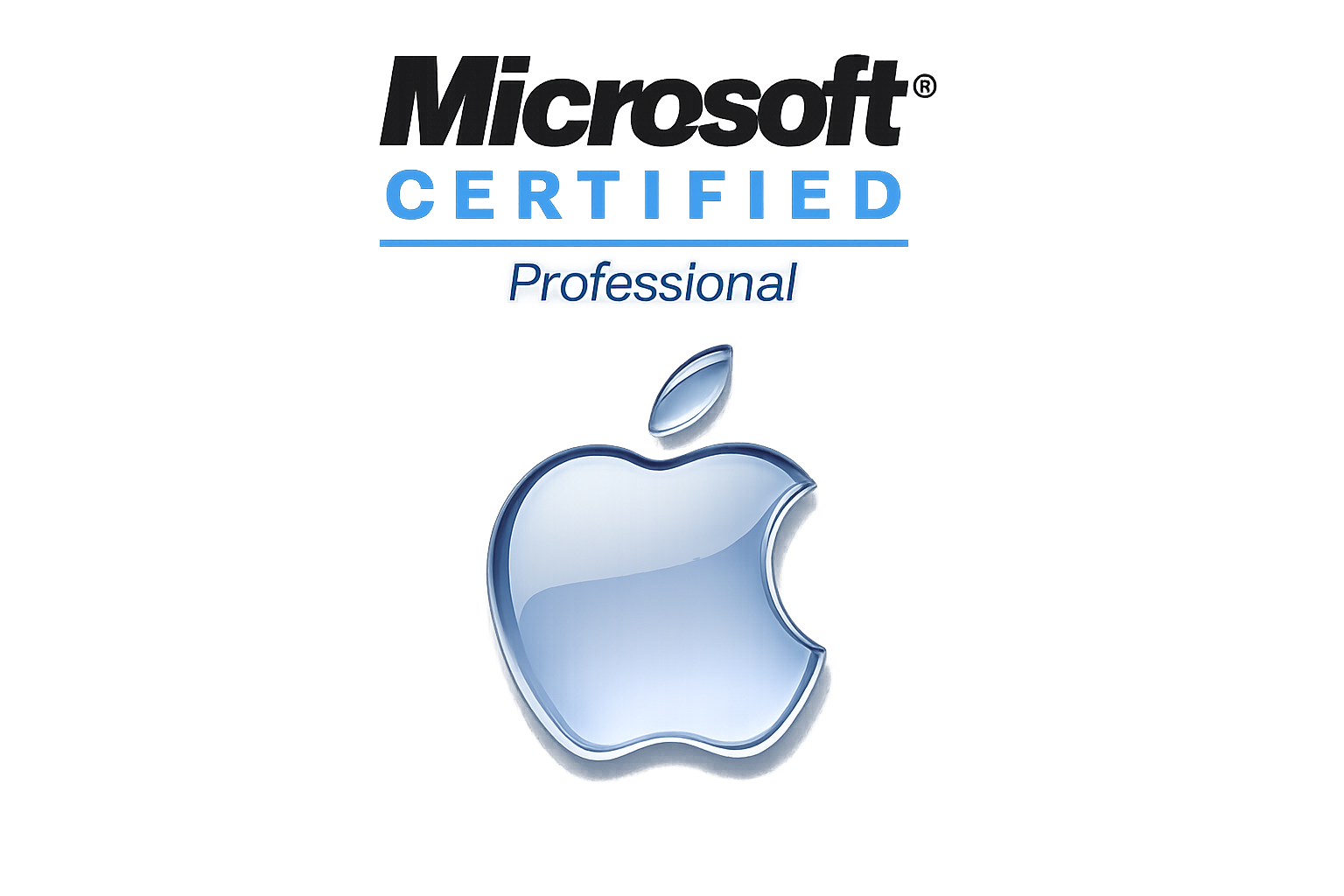 Microsoft and Apple Certified